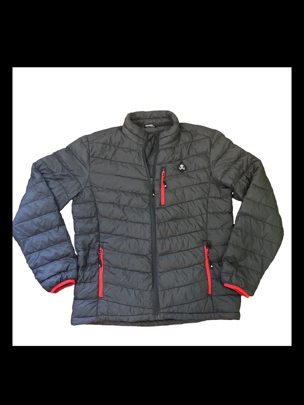 Soflete Men’s Khyber Puffy Jacket Black Drab Size Large Lightweight